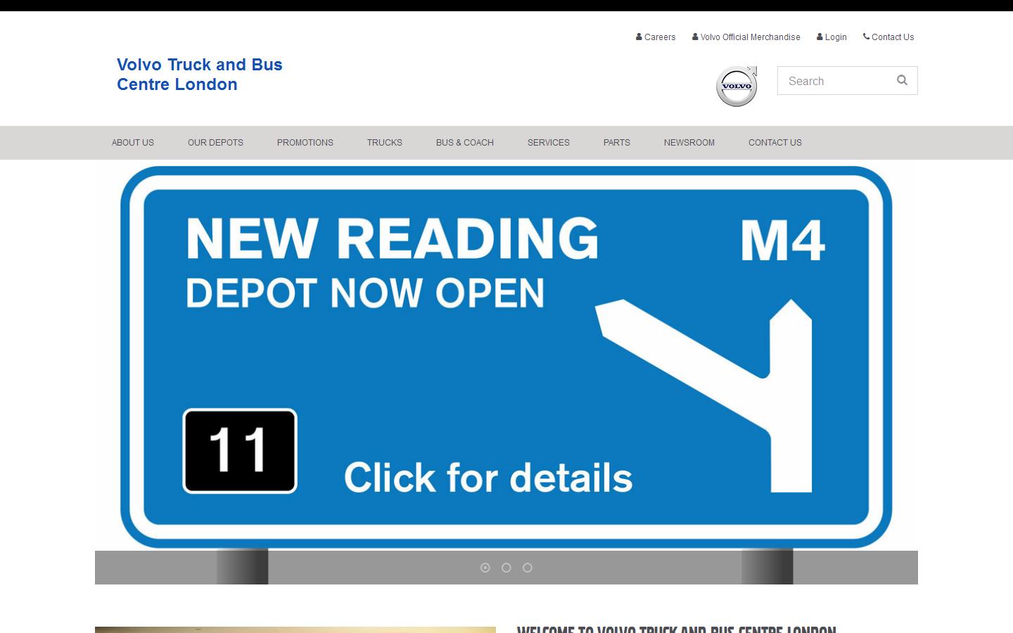 Volvo Truck & Bus Ipswich Website