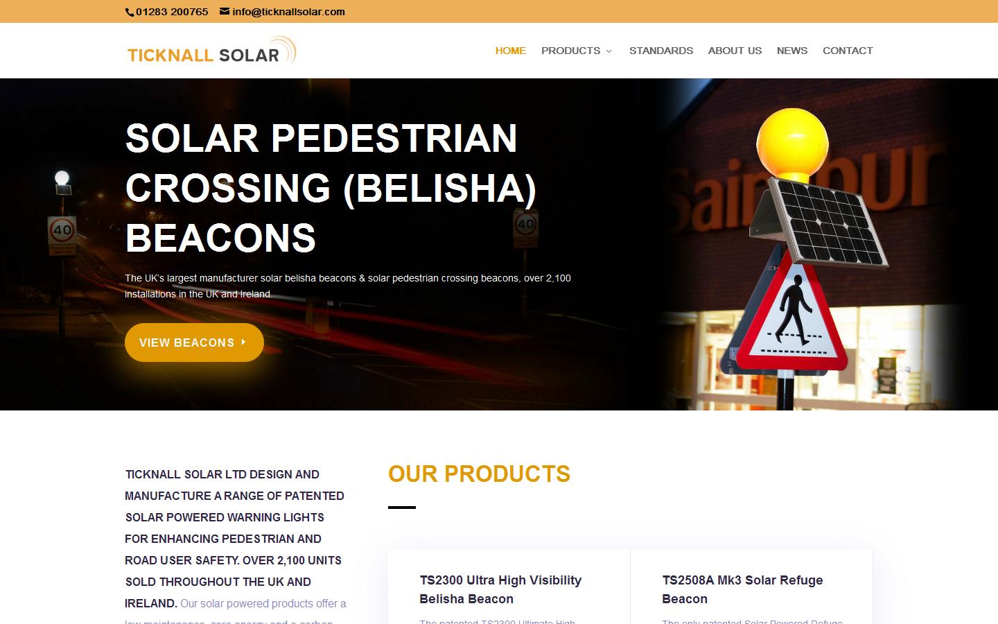 Ticknall Solar Ltd Website