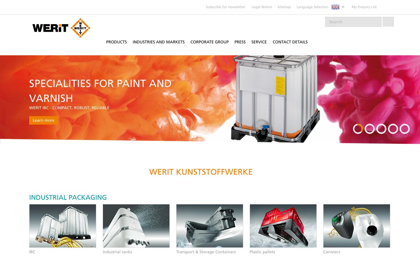 Werit Ltd Website