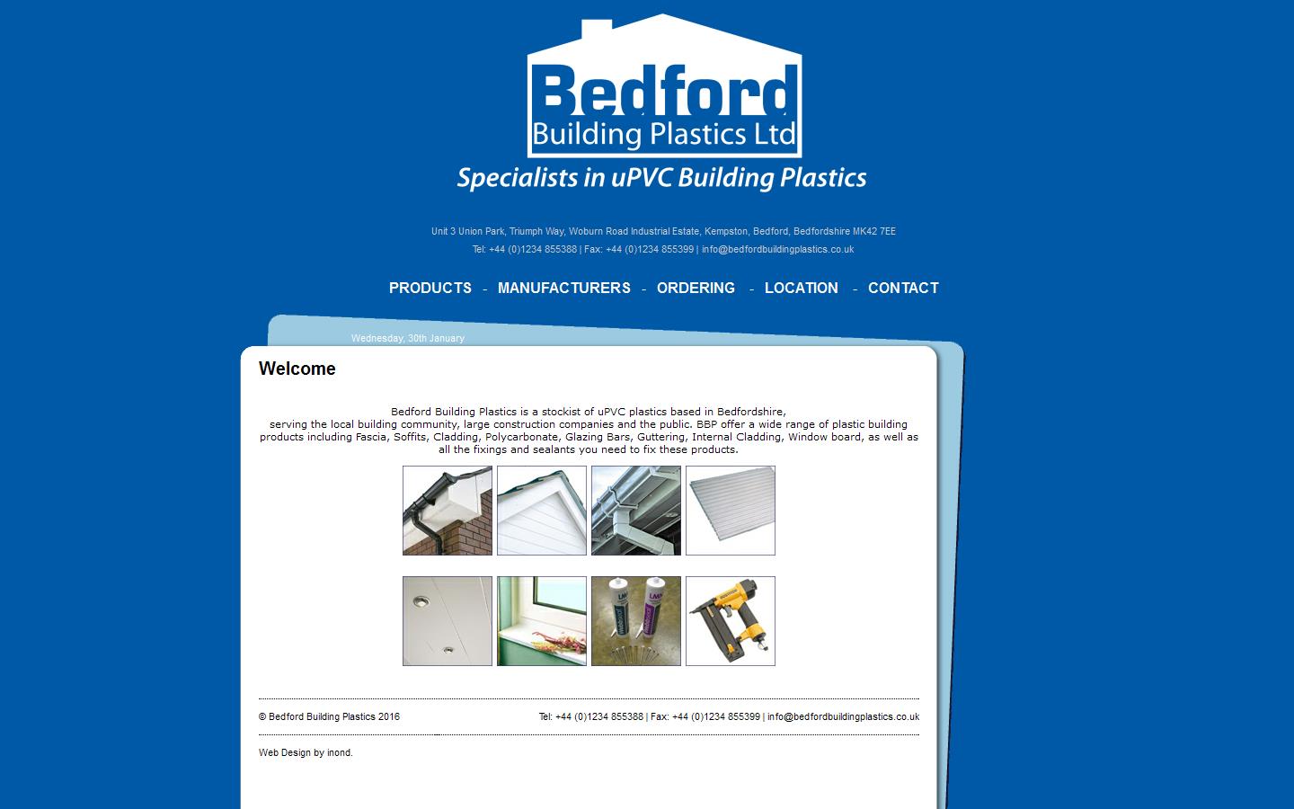 Bedford Building Plastics Website