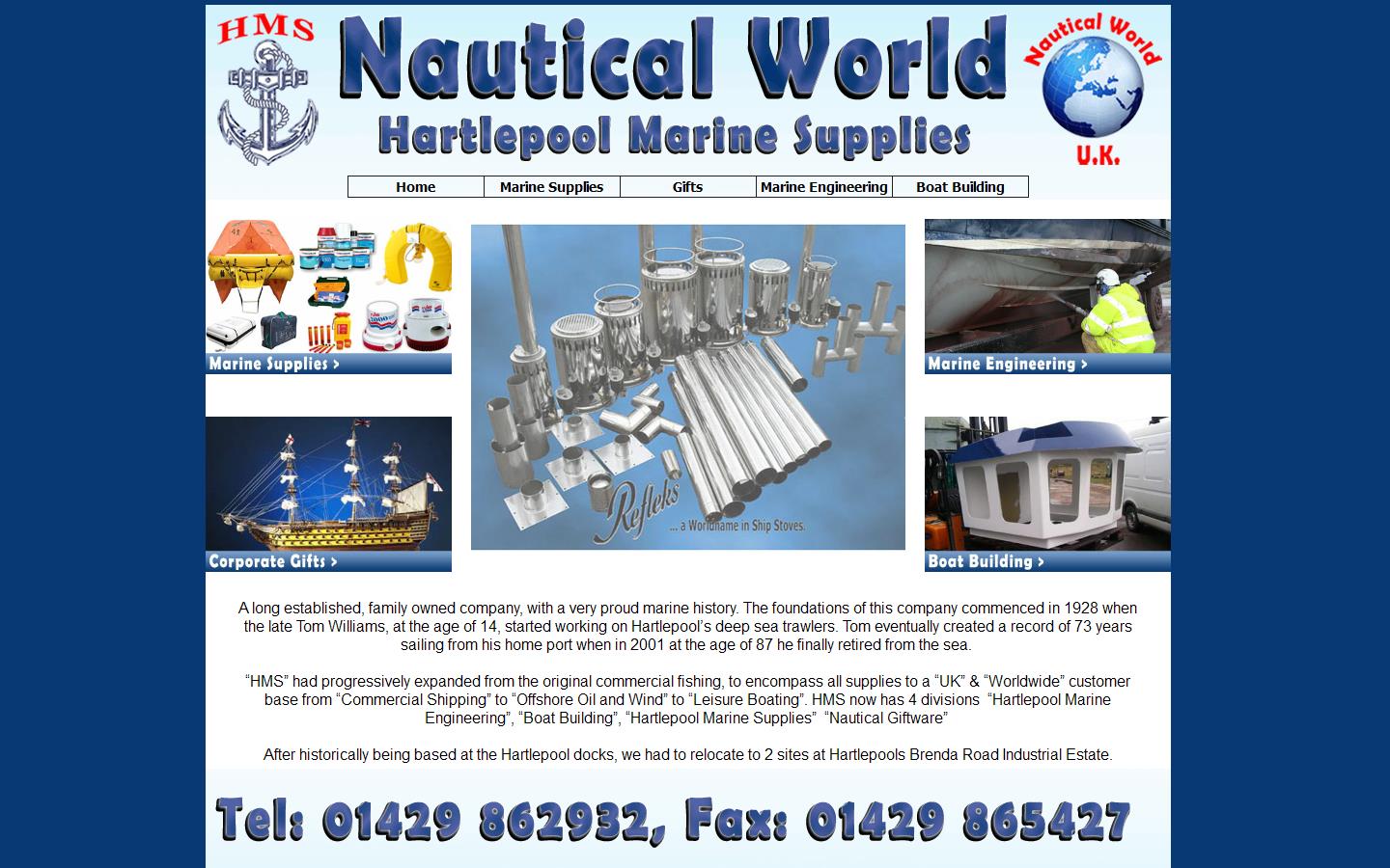 Hartlepool Marine Supplies Website