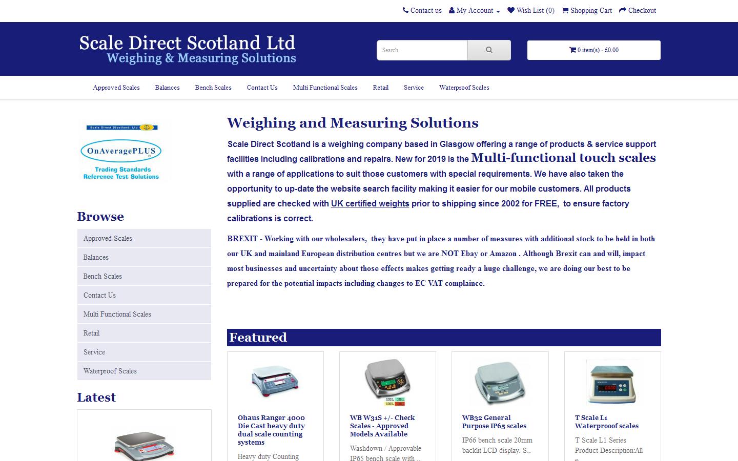 Scale Direct Scotland Ltd Website