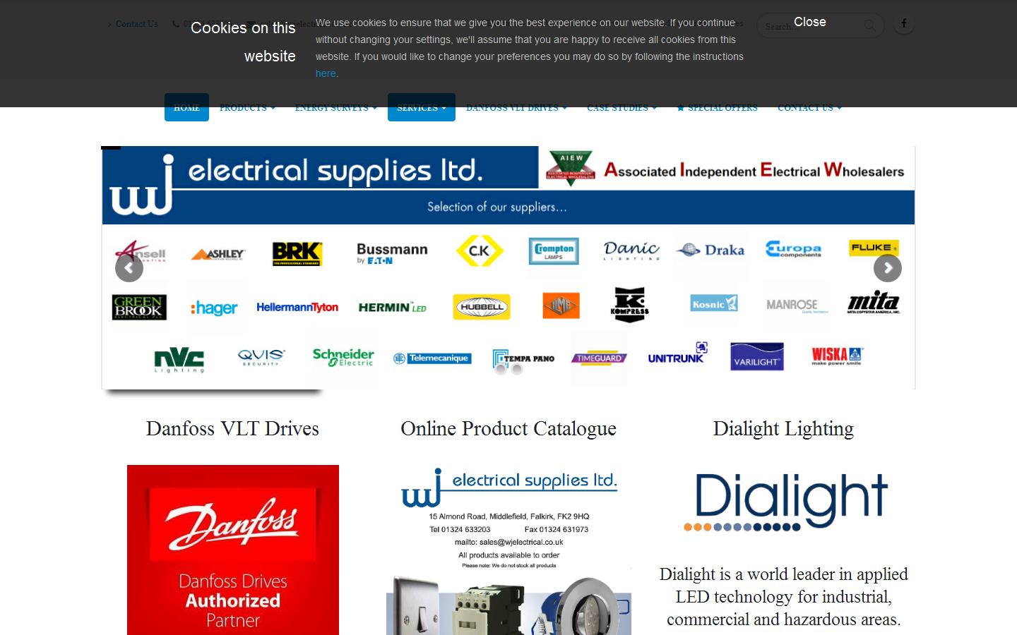W J Electrical Supplies Ltd Website