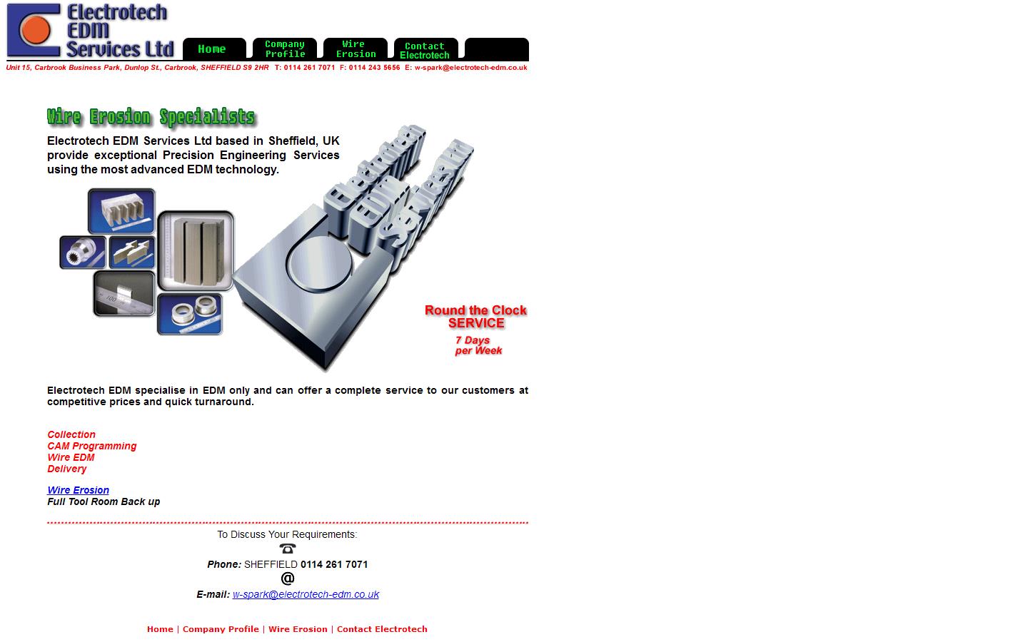Electrotech E D M Services Ltd Website