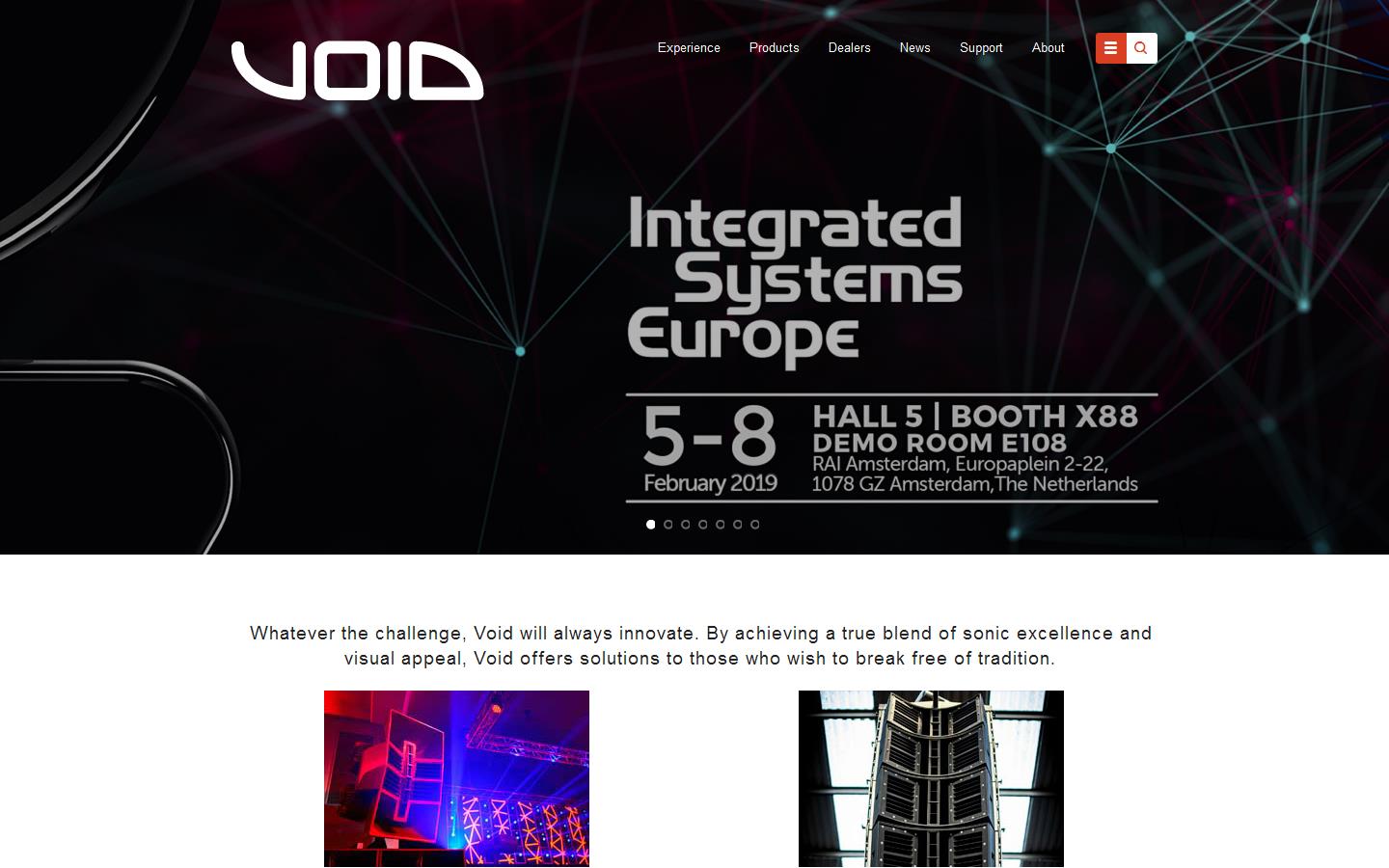 Void Acoustics Website