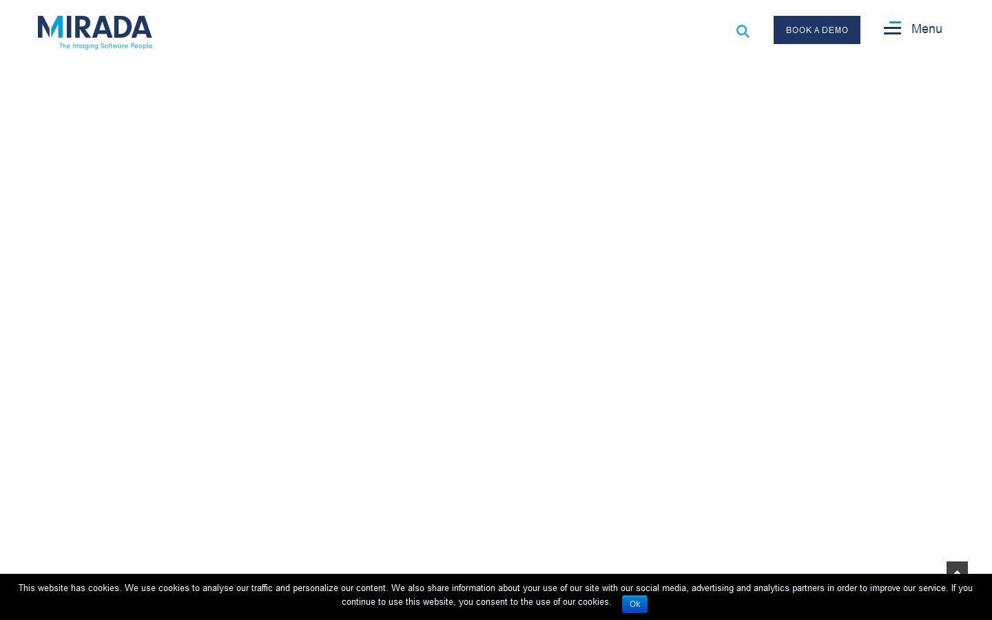 Mirada Medical Within Oxford Centre for Innovation Website