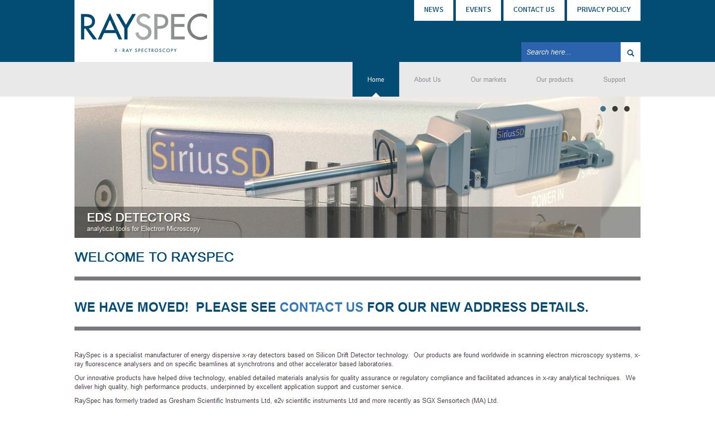 Rayspec Ltd Website