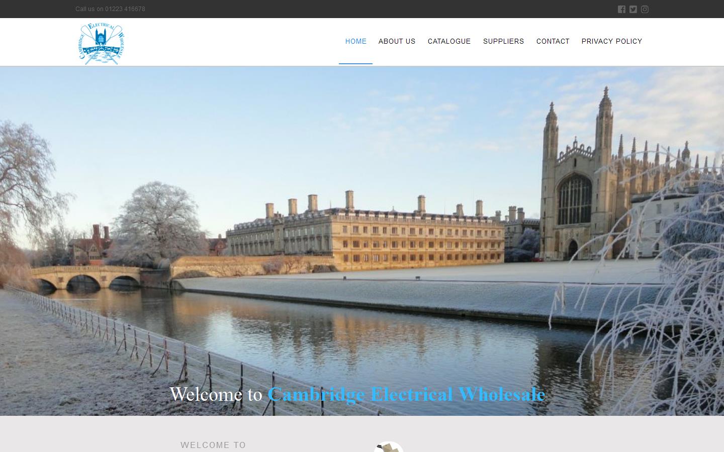 Cambridge Electrical Wholesale Ltd Website