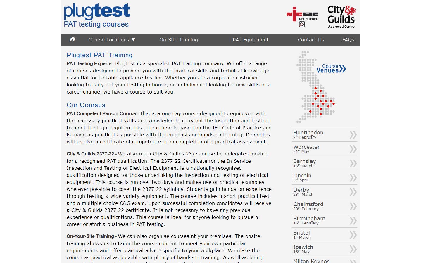 Plugtest Electrical Website