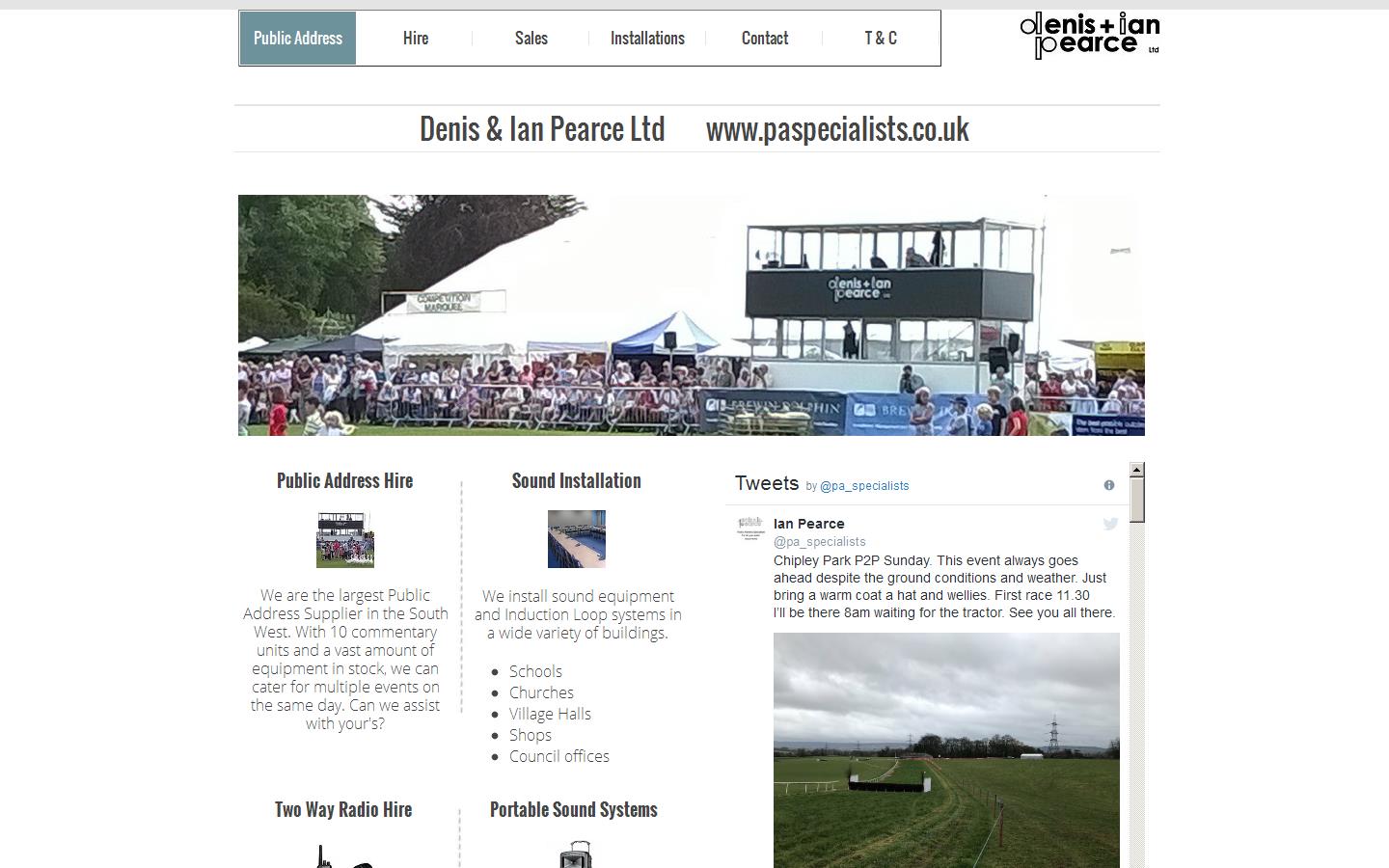 Denis & Ian Pearce Ltd Website