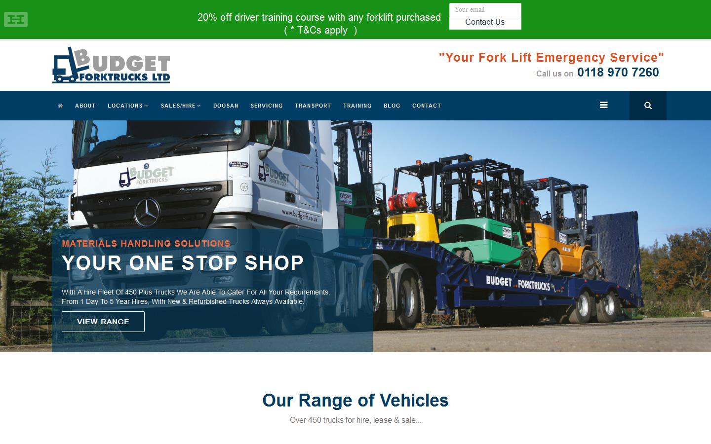 Budget Forktrucks Ltd Website