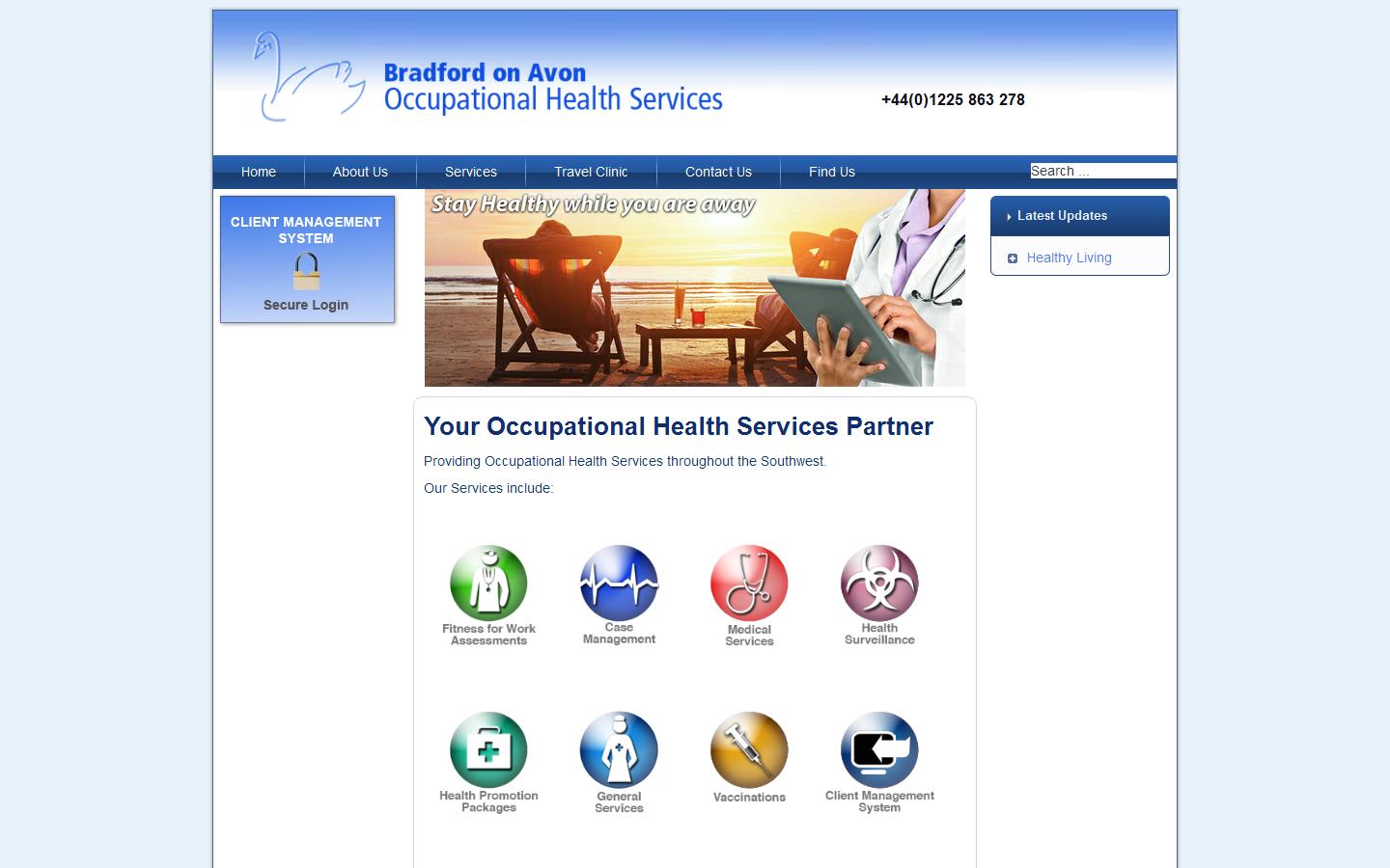 Bradford on Avon Occupational Health Services Website