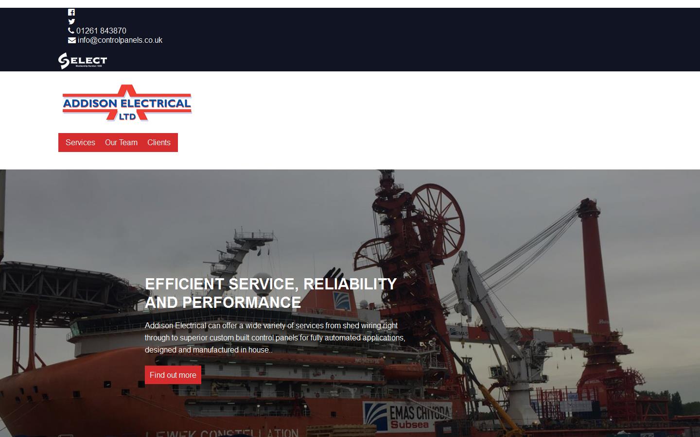 Addison Electrical Ltd Website