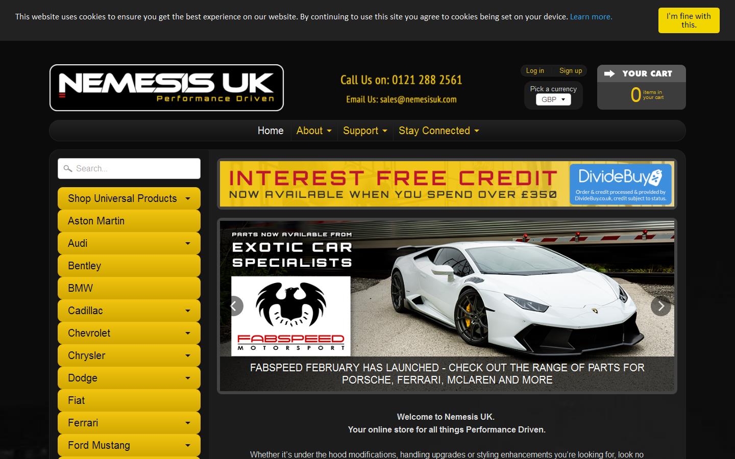 Nemesis UK Performance Ltd Website