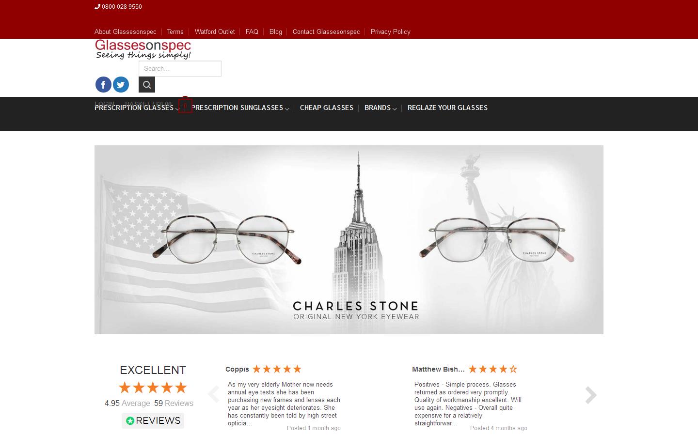 Glassesonspec Website