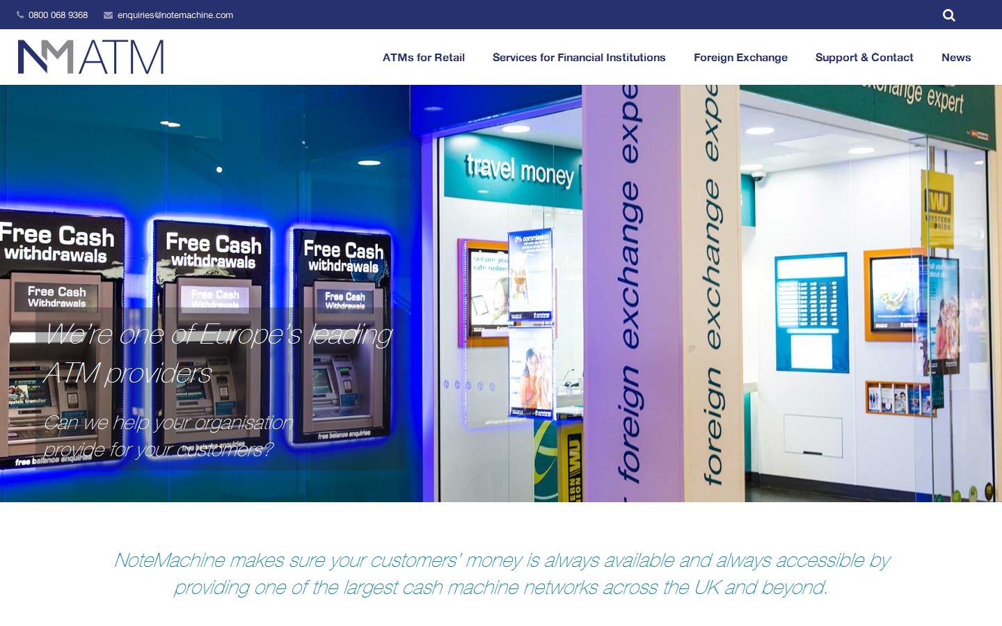 Note Machine Website