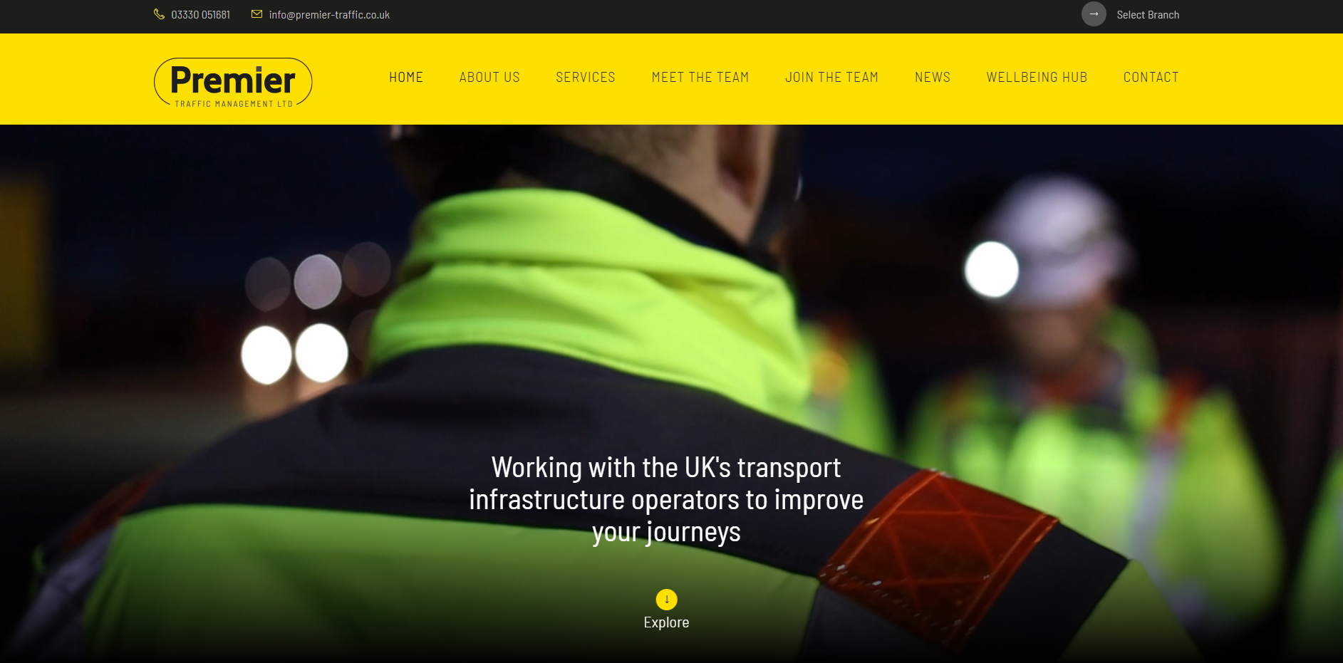 Premier Traffic Management Ltd Website