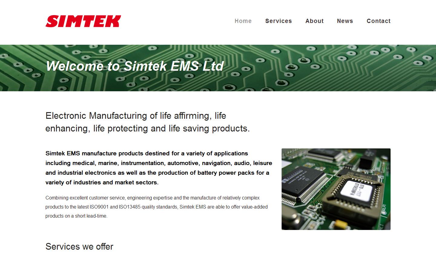 Simtek Website