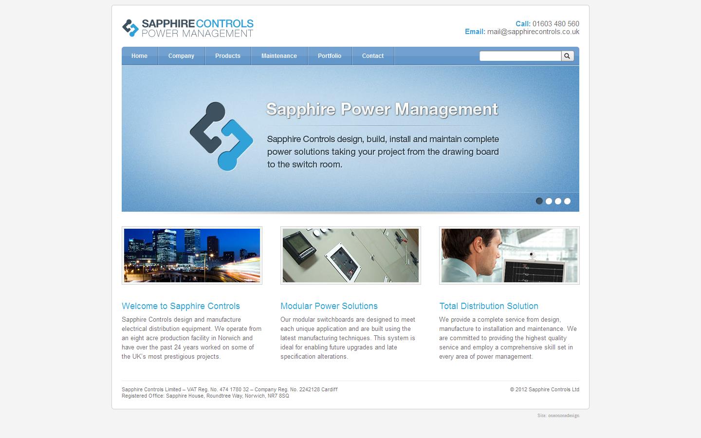 Sapphire Controls Website