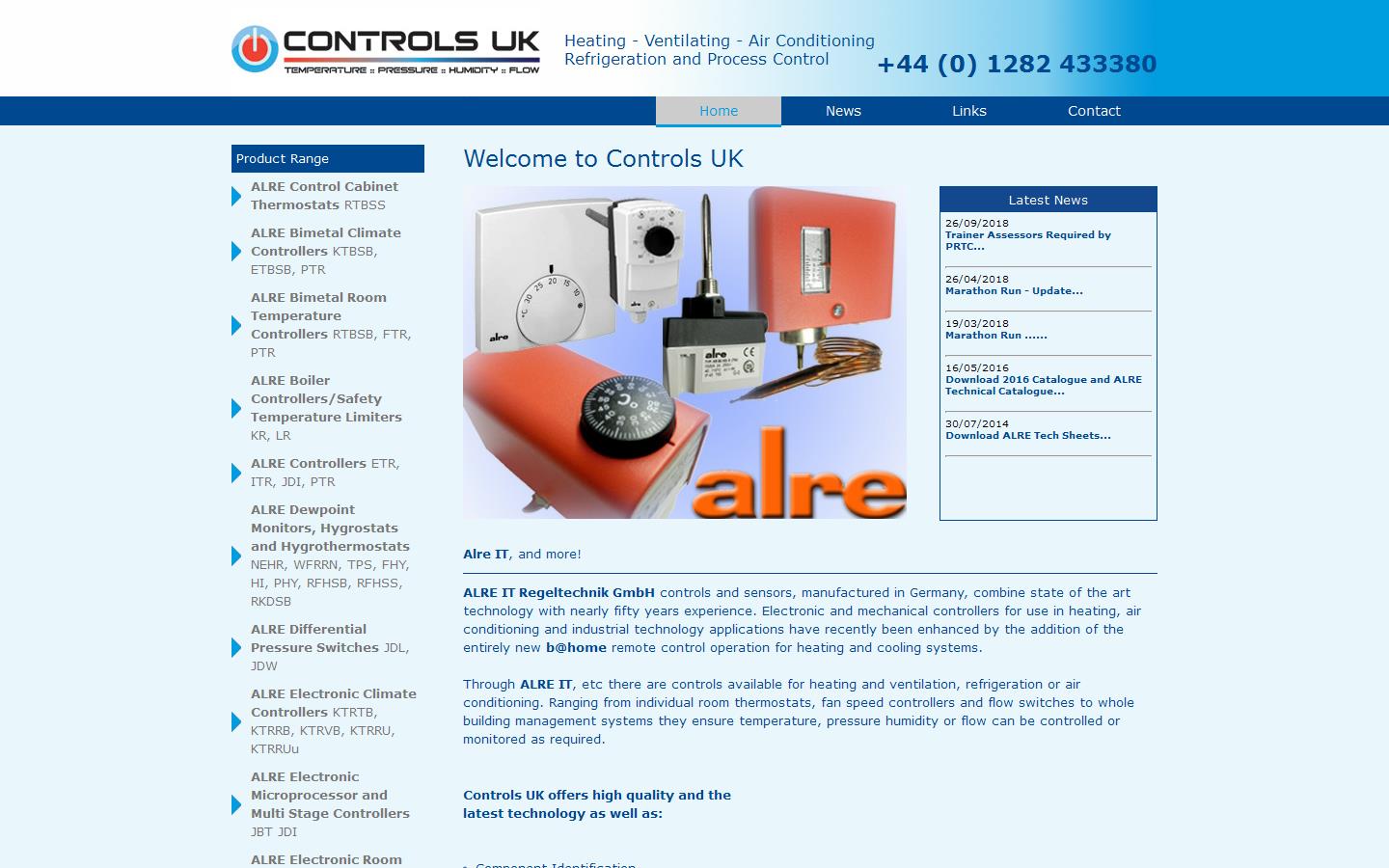 Controls UK Ltd Website