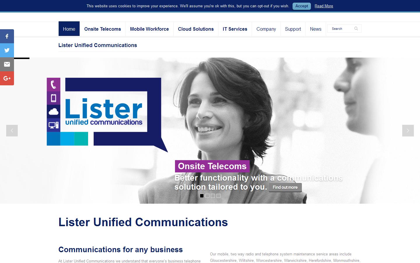 Lister Communications Website