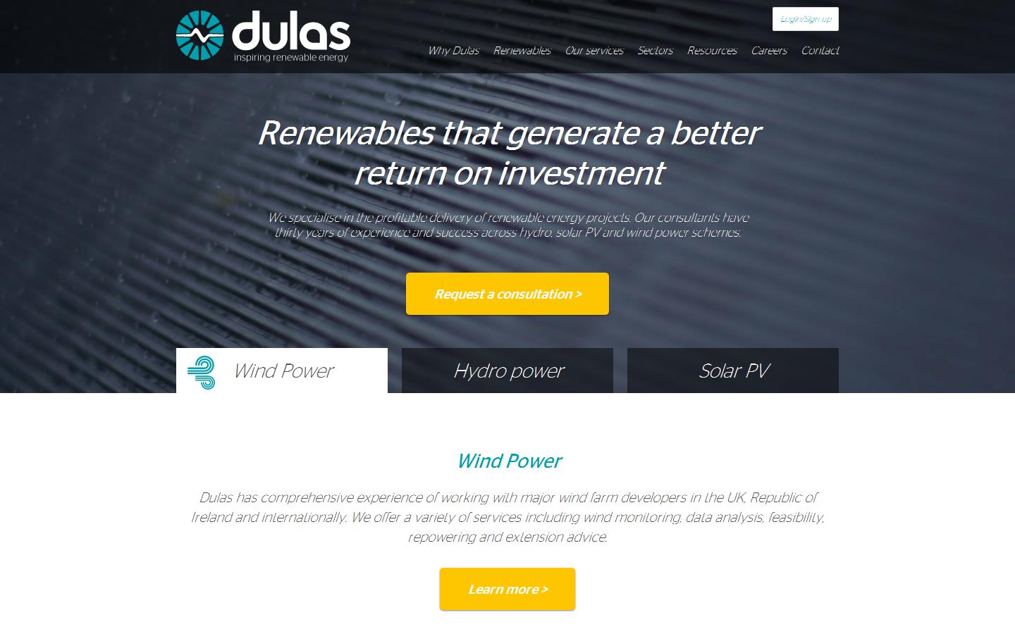 Dulas Ltd Website