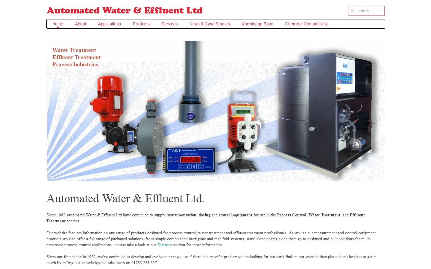 Automated Water & Effluent Ltd Website