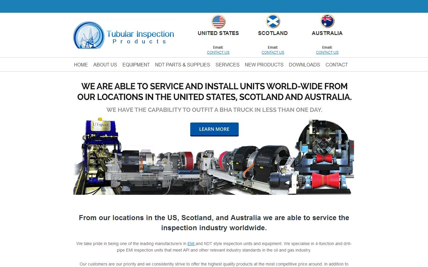 Tubular Inspection Products Website