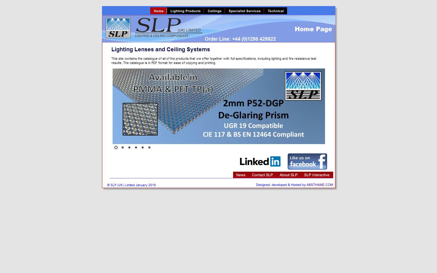 S L P UK Ltd Website