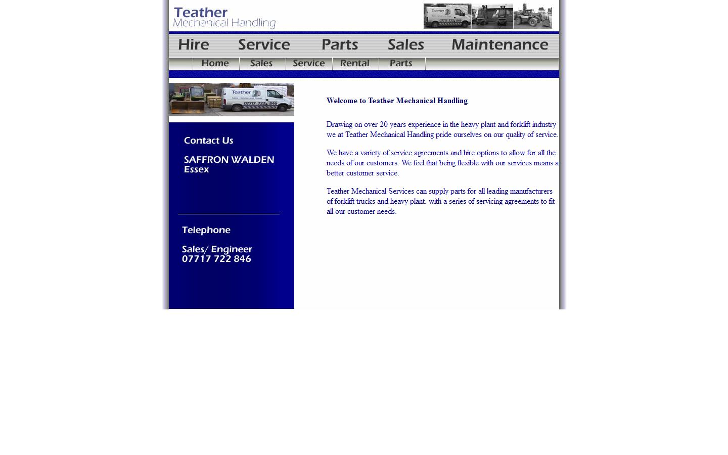 Teather Mechanical Handling Website
