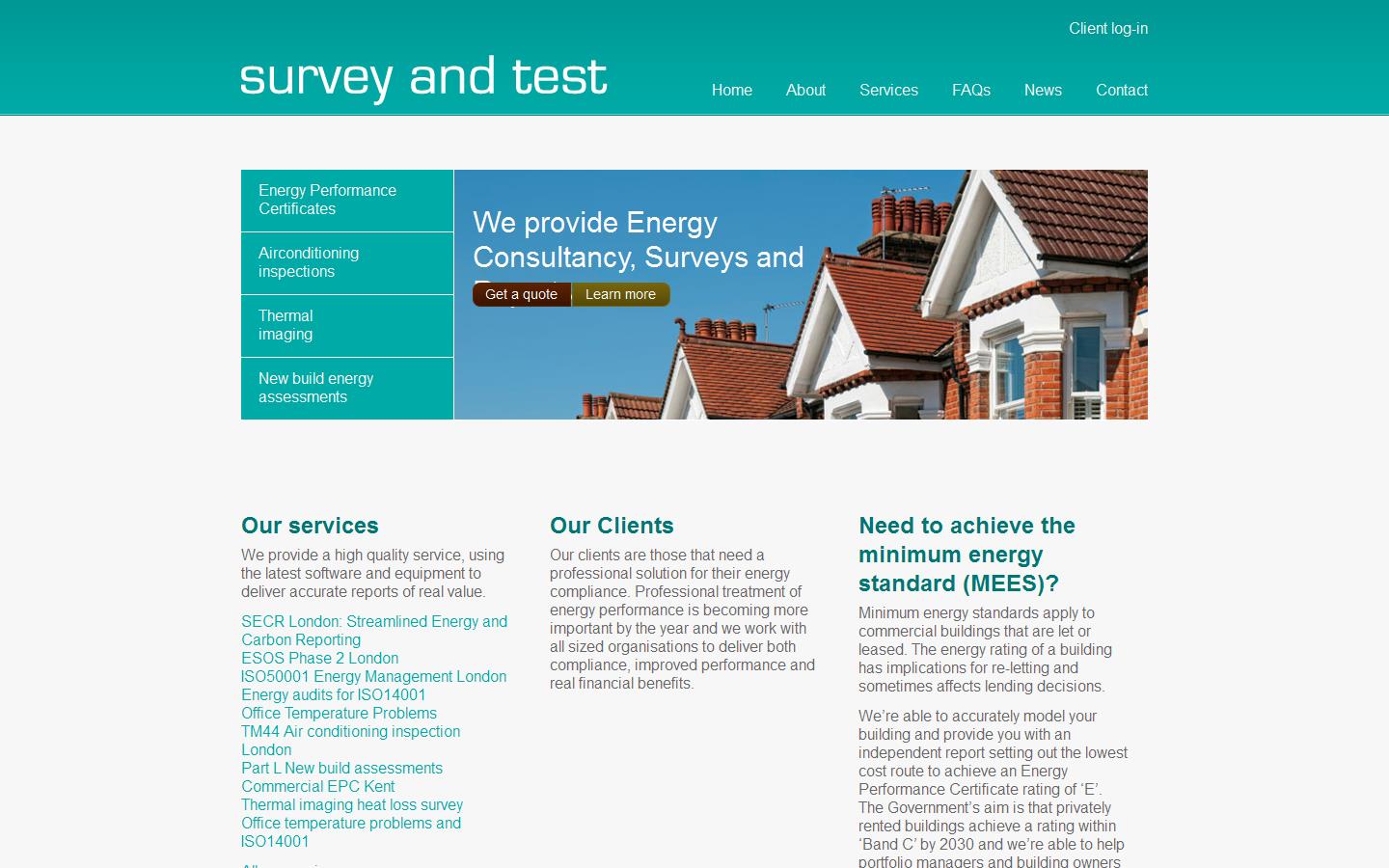 Survey & Test Website
