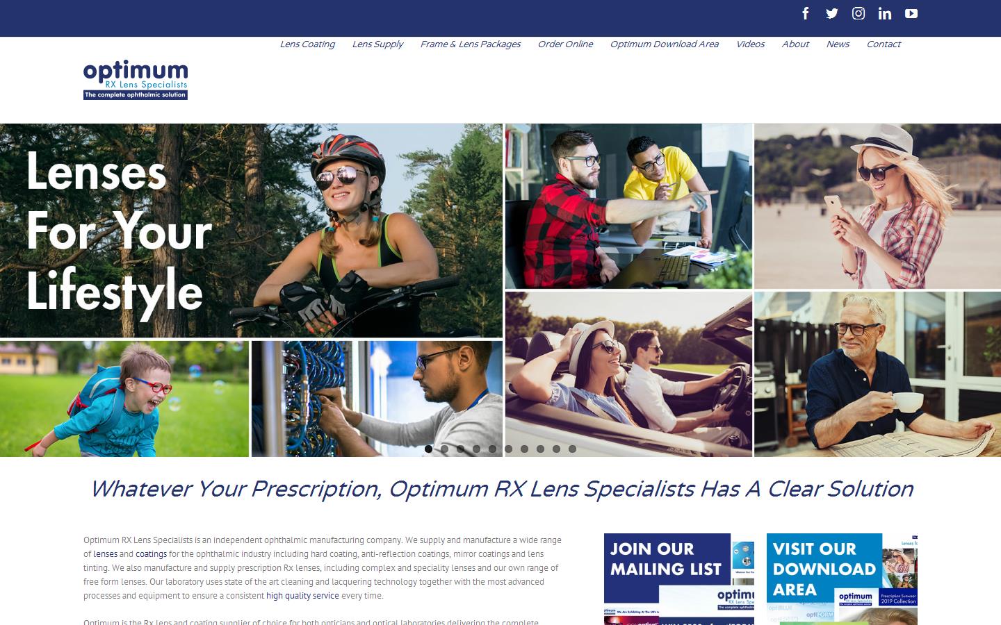 Optimum Coatings Website