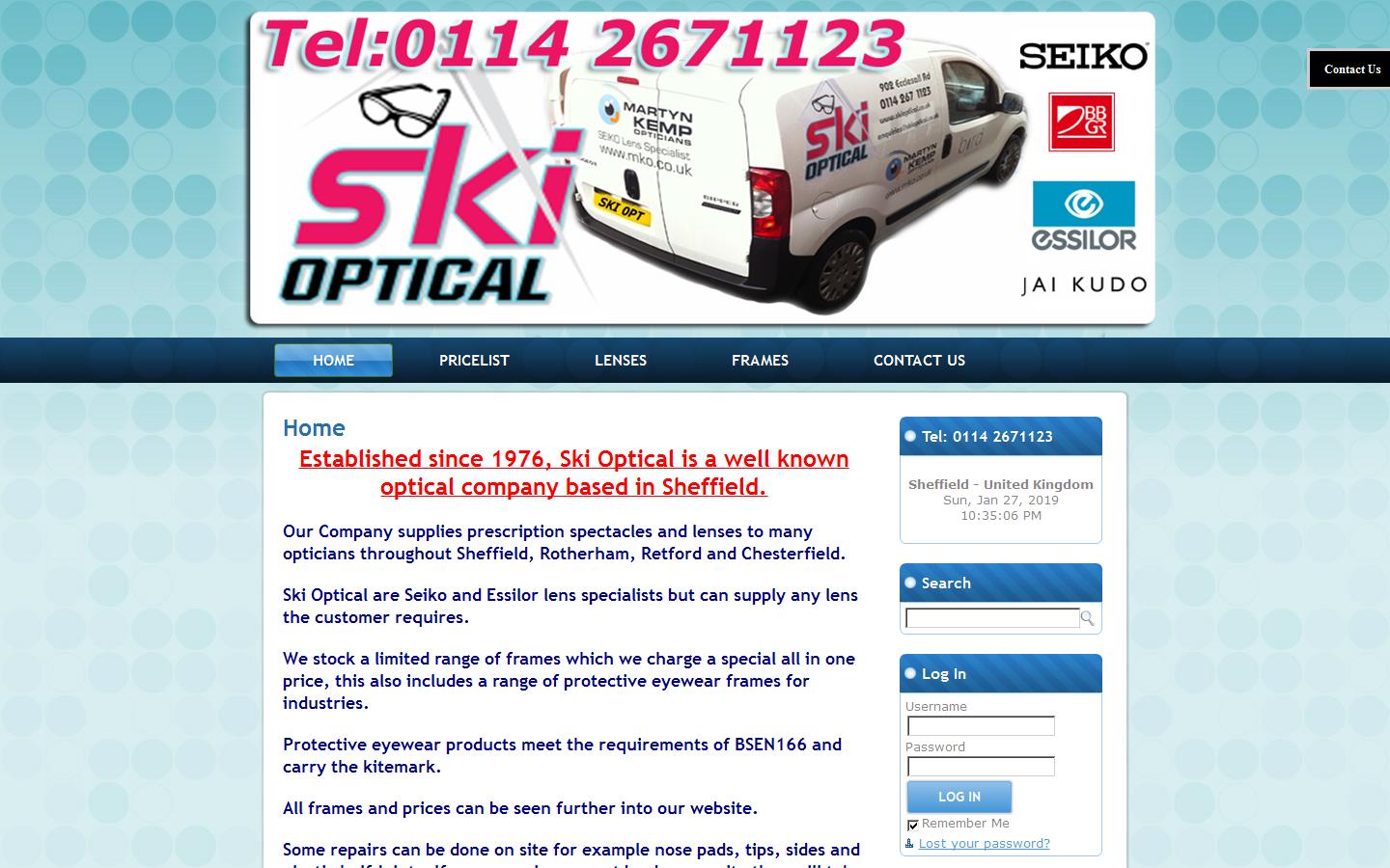 Ski Optical Website