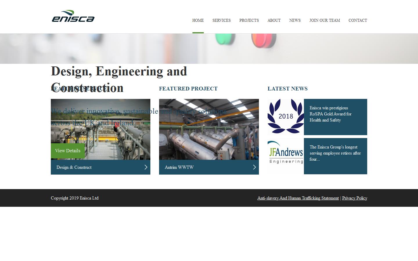 Enisca Ltd Website