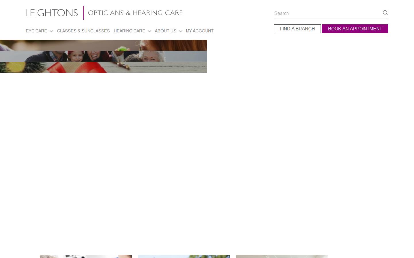 Leightons Opticians & Hearing Care Website