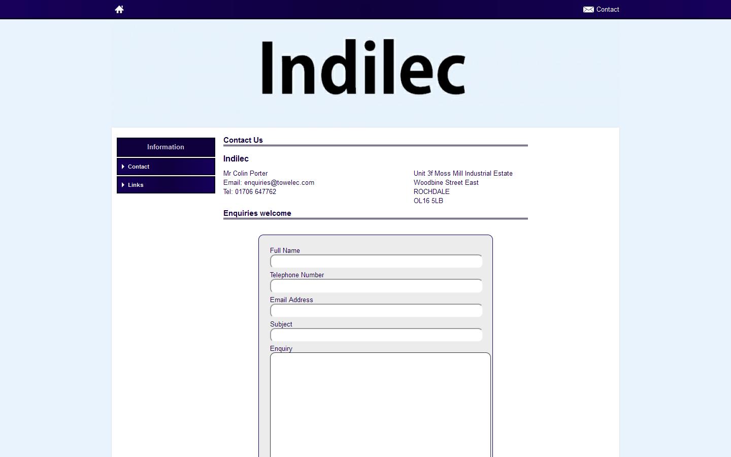 Indilec Website