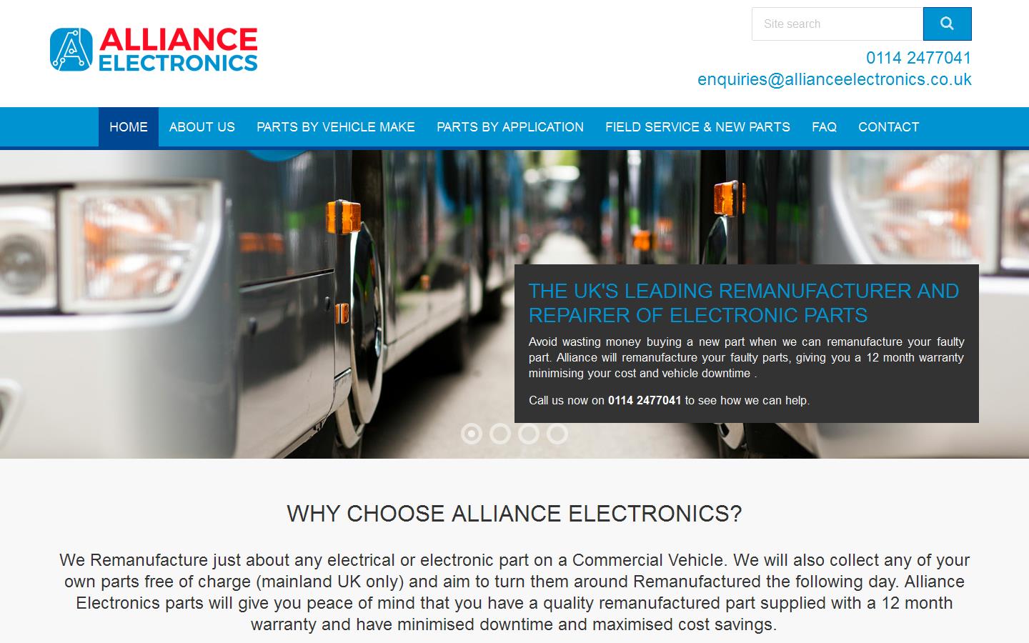 Alliance Electronics Website