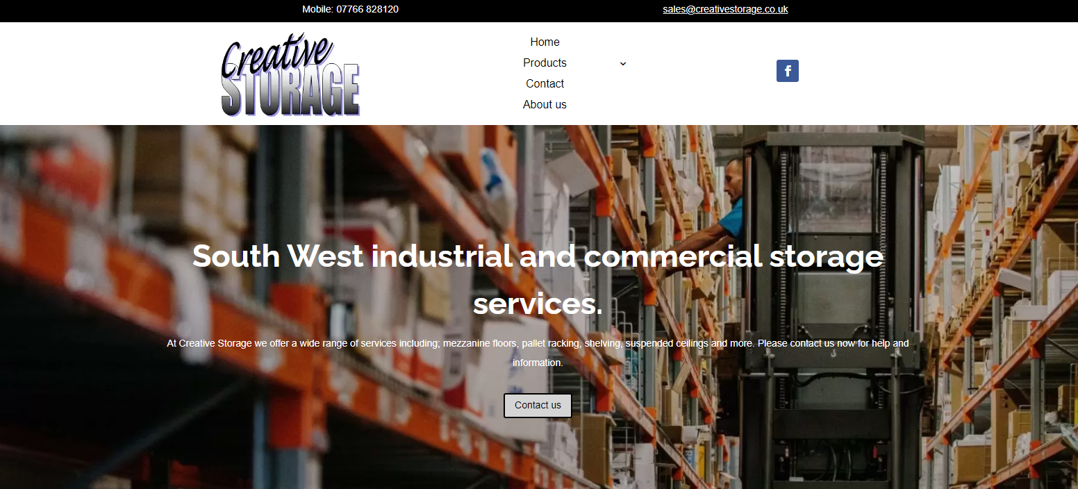 Creative Storage Ltd Website