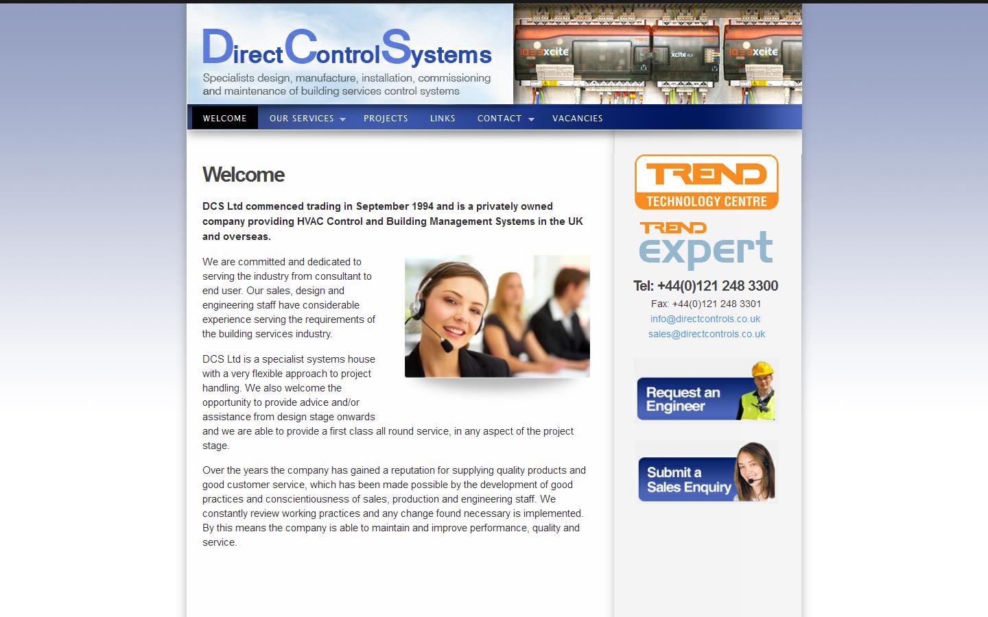 Direct Control Systems Ltd Website