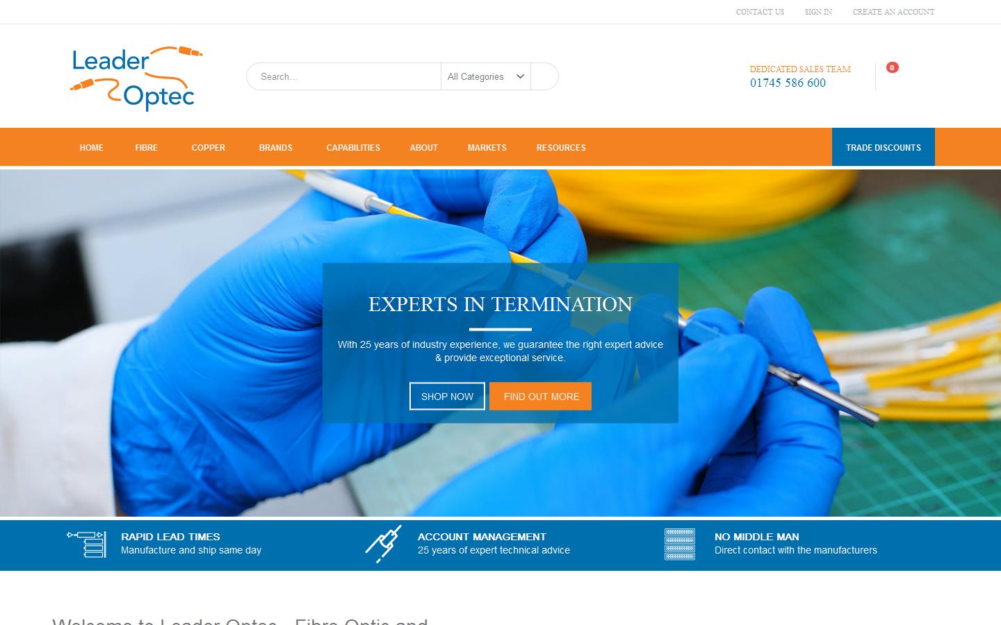 Leader Optec Website