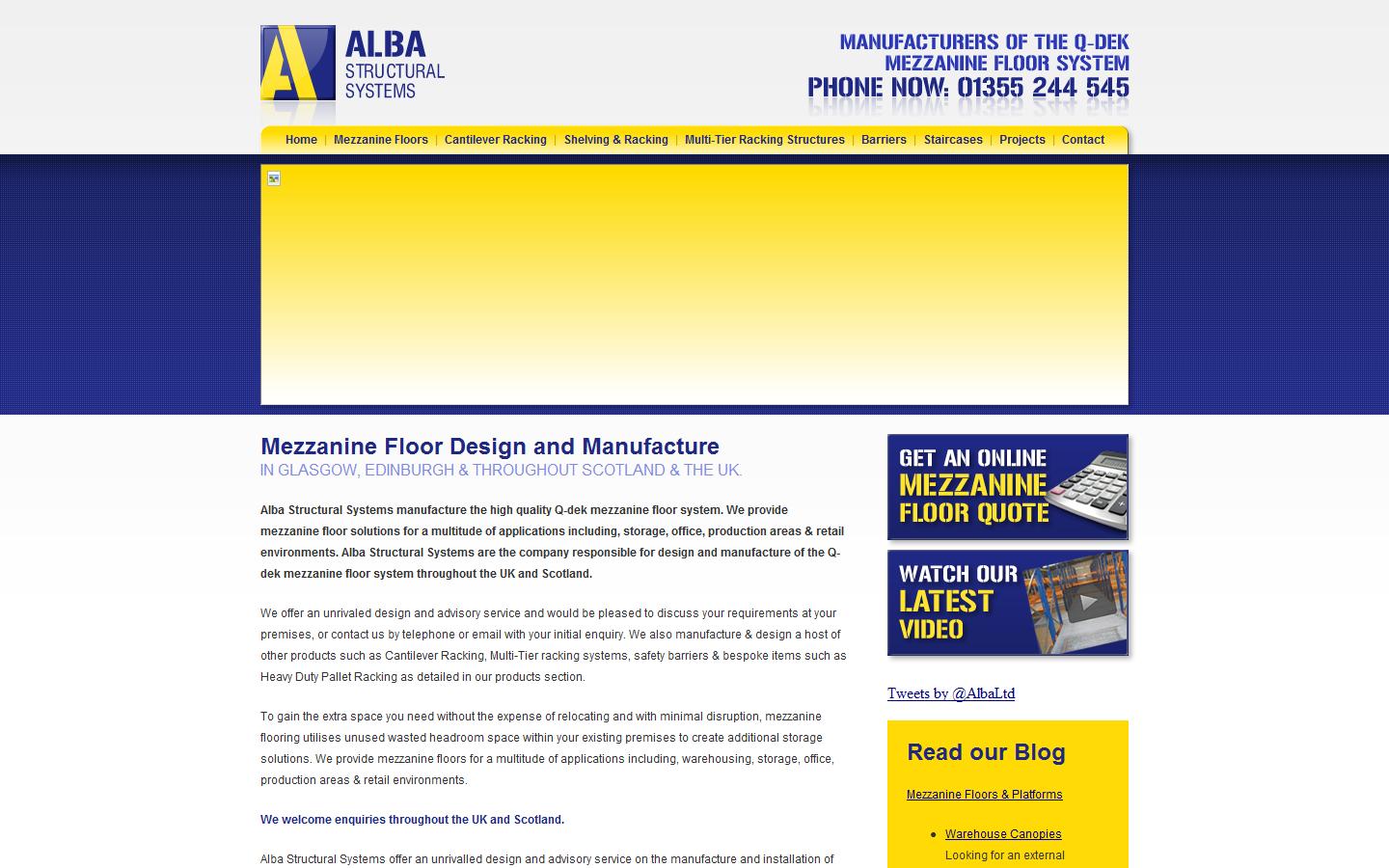 Alba Structural Systems Website