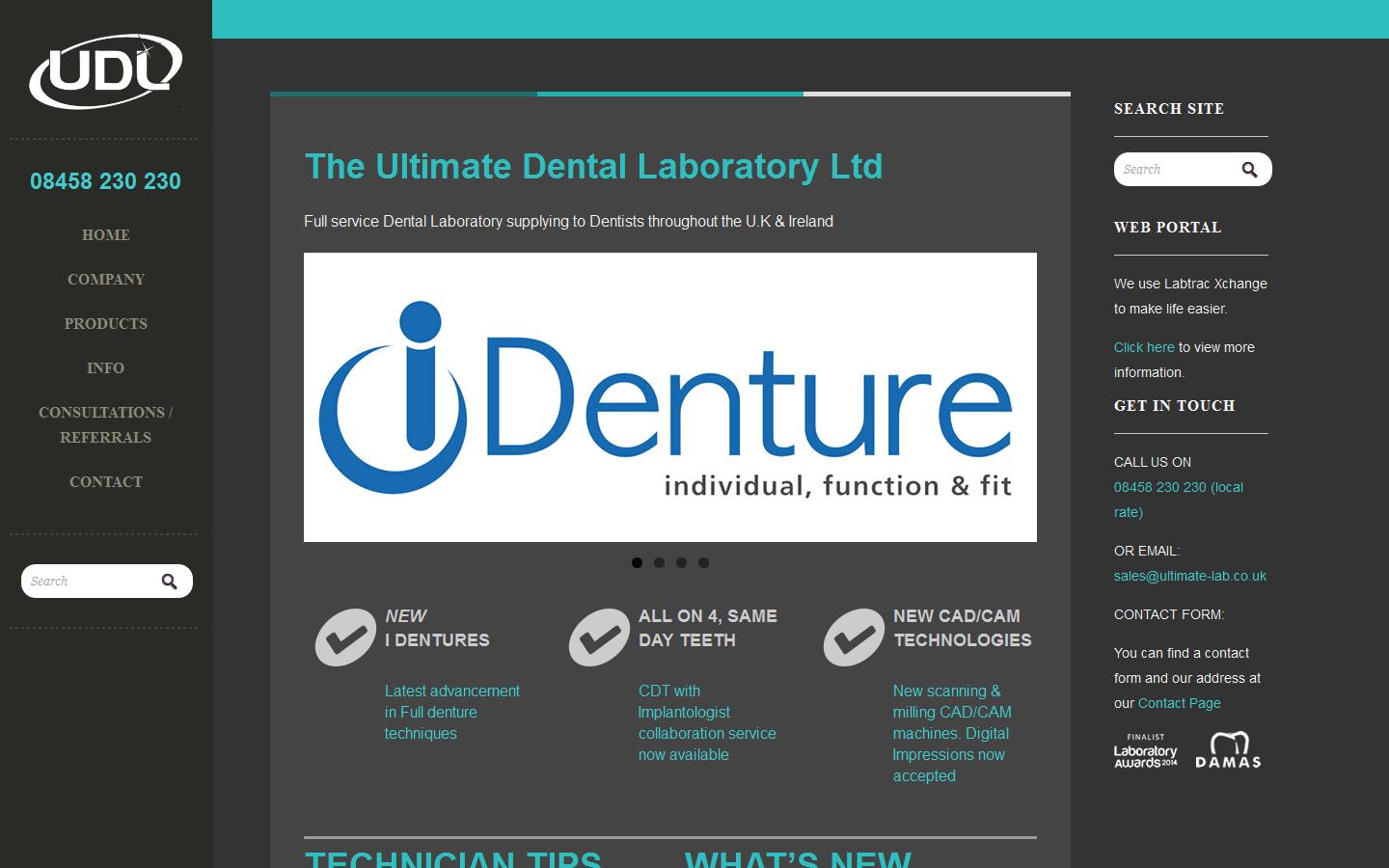 The Ultimate Dental Laboratory Ltd Website