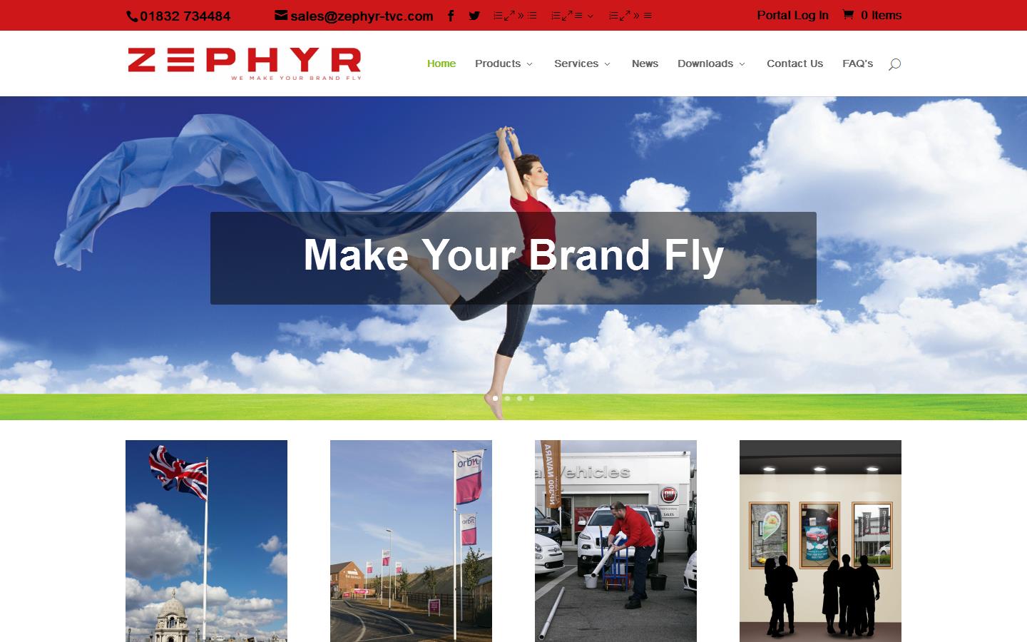 Zephyr Flags & Banners Website
