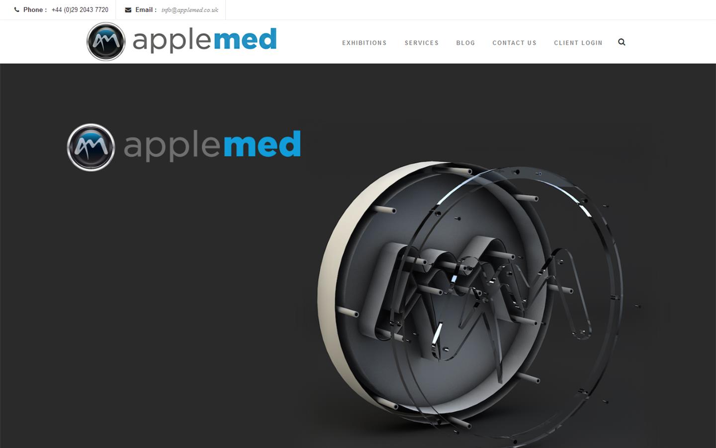 Applemed Exhibitions Website