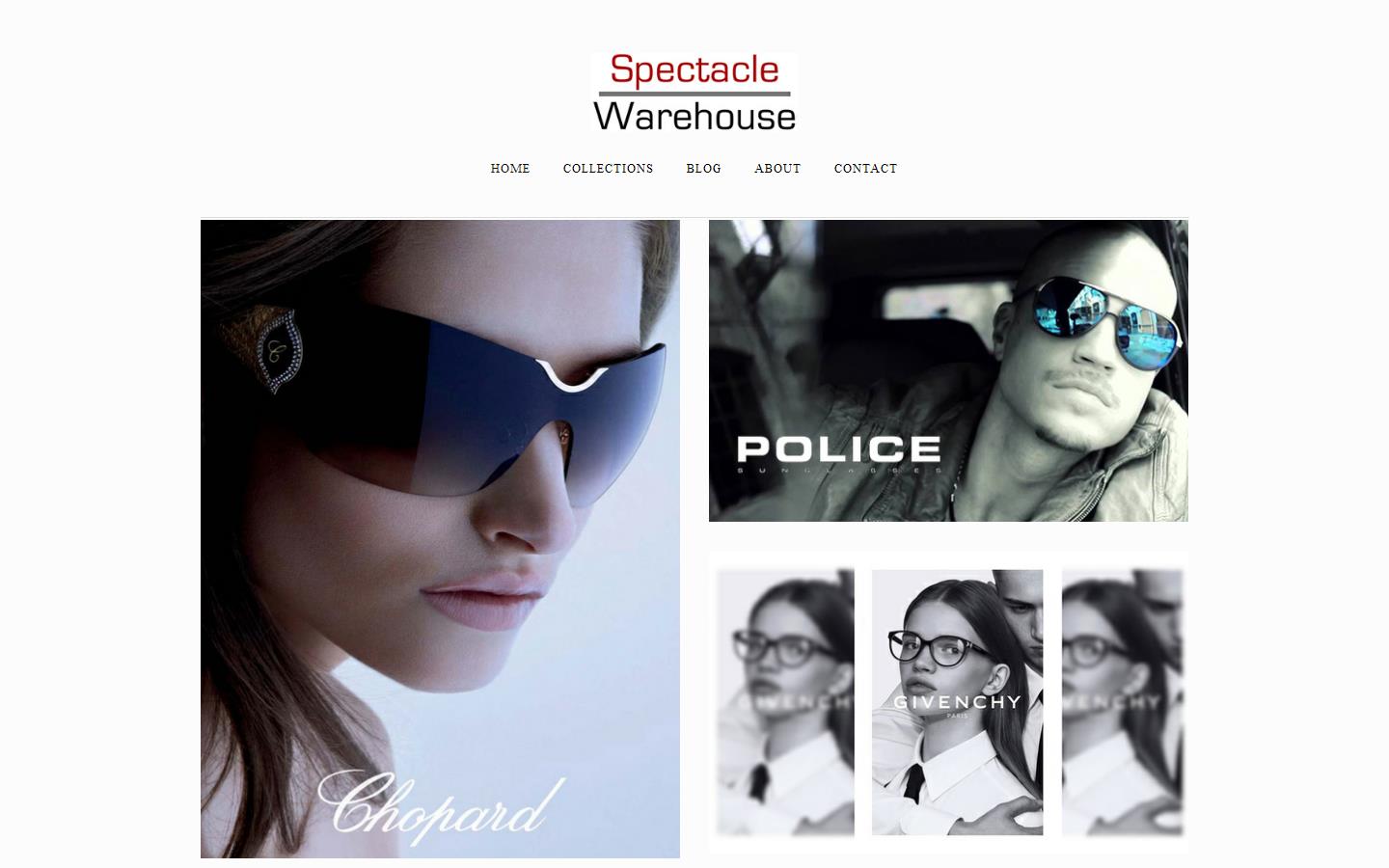 Spectacle Warehouse Website