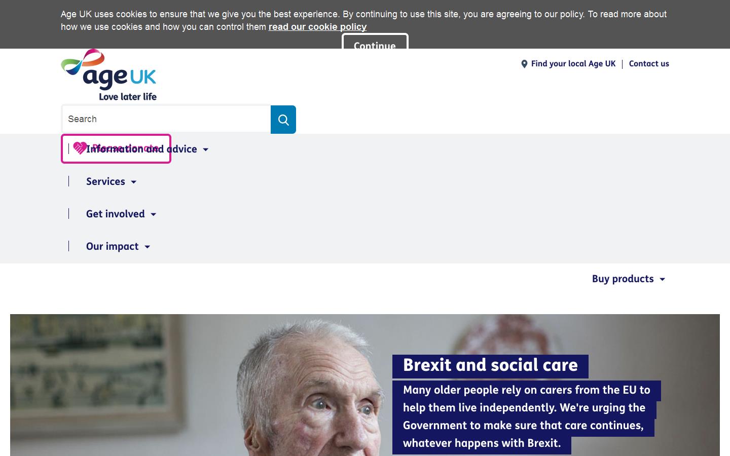Age UK Eden Website