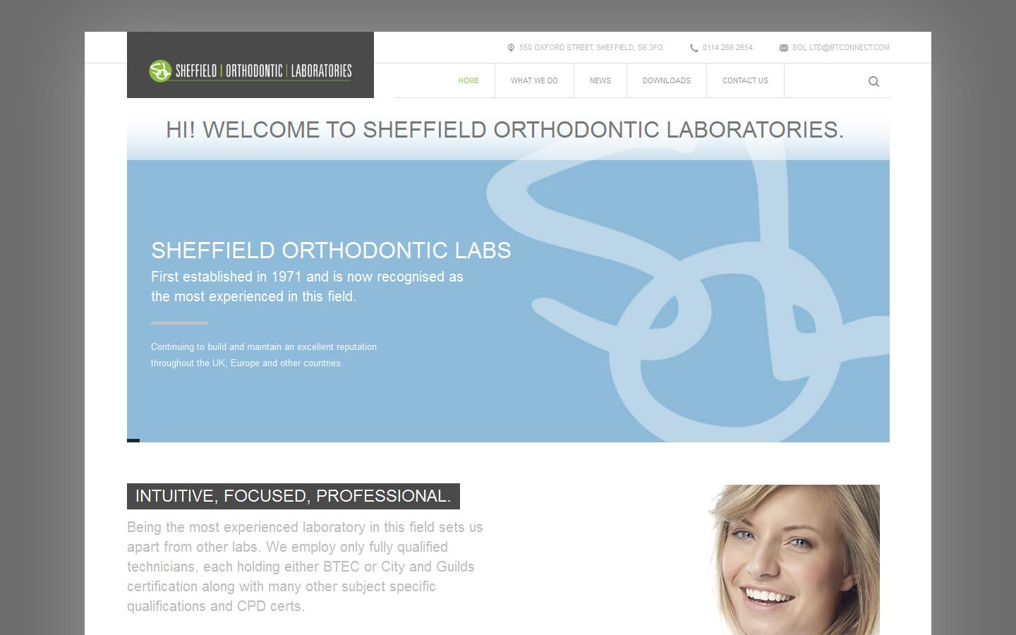 Sheffield Orthodontic Lab Ltd Website