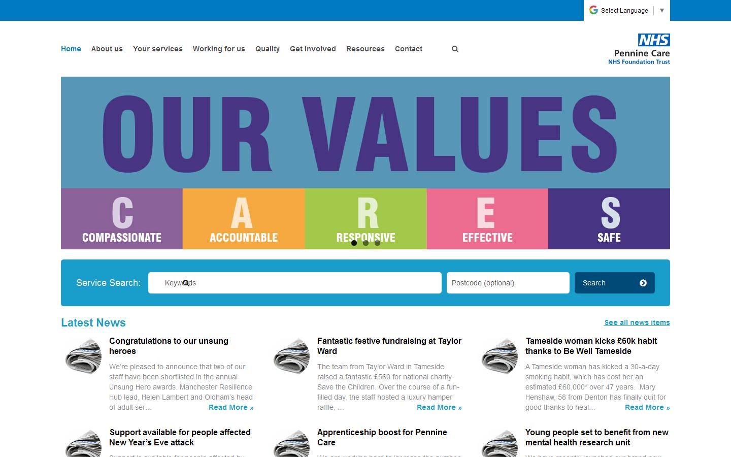 One Stop Resource Centre Website