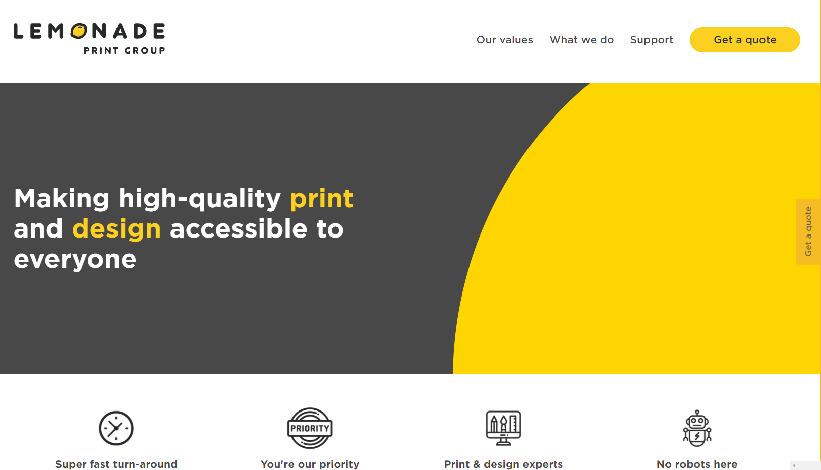 Lemonade Print Group Website