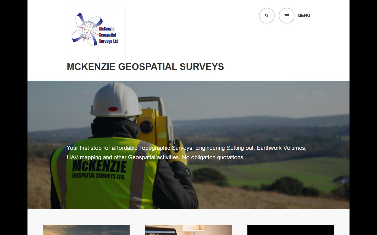 McKenzie Geospatial Surveys Website